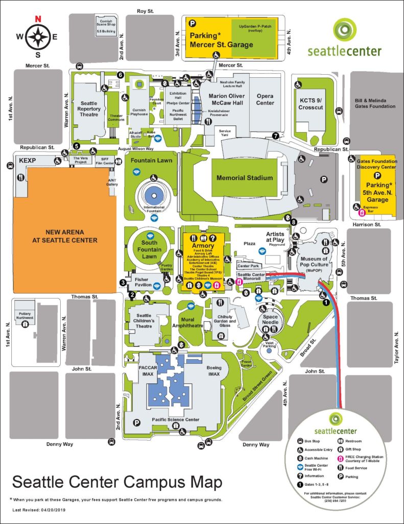 Seattle Center Campus Map CBE